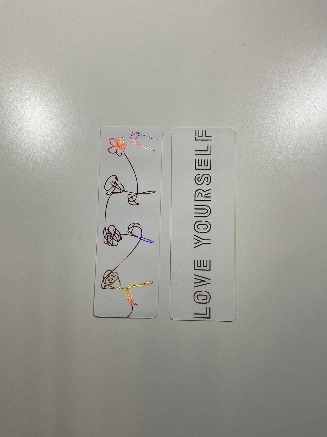BTS Love Yourself Trilogy (Her, Tear, & Answer) Double Sided Foiled Bookmark