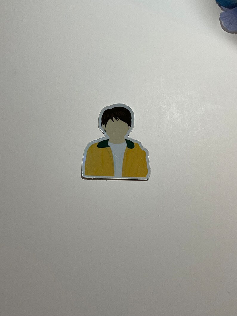 BTS - RM | Jin | Suga | J-Hope | Jimin | V | Jungkook Holographic Die Cut Stickers