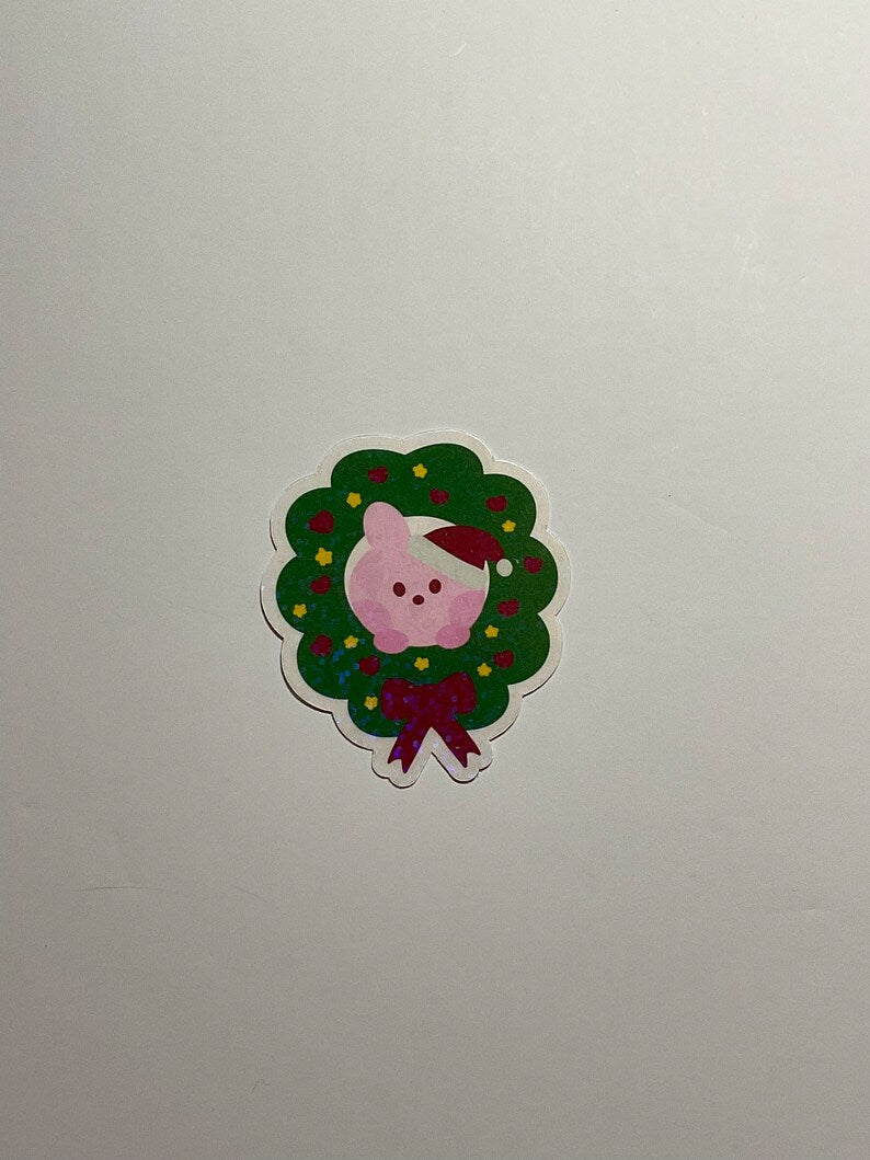 BT21 Minini Christmas Themed Holographic Sticker
