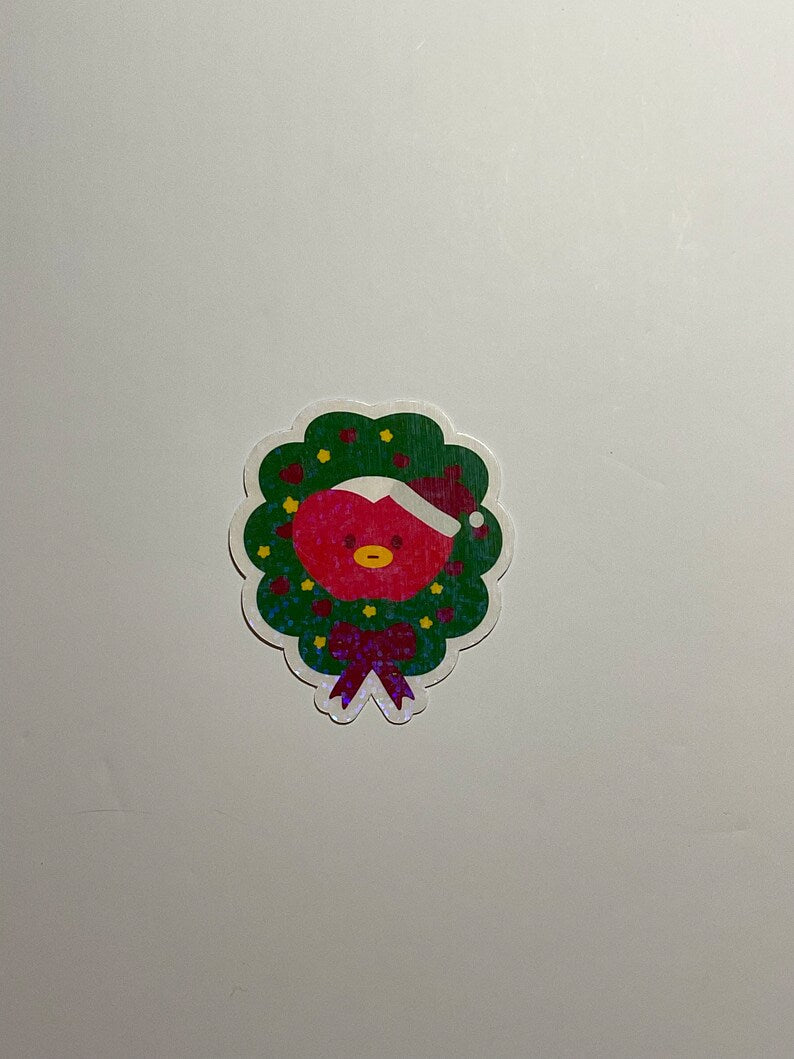 BT21 Minini Christmas Themed Holographic Sticker