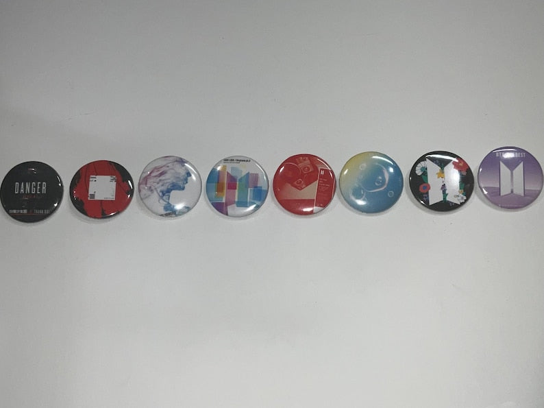 BTS Korean/Japanese Discography 1"/1.25"/2.25" Pinback Button