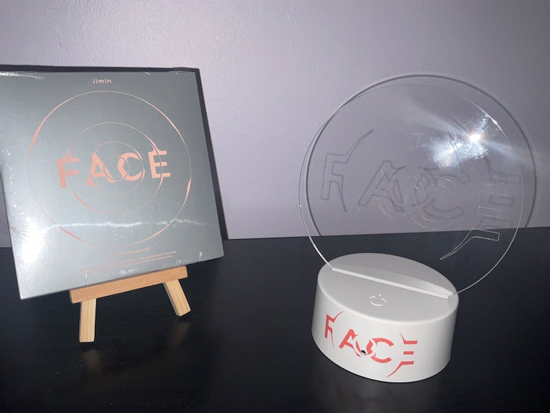 BTS Jimin FACE Album Logo LED Night Light