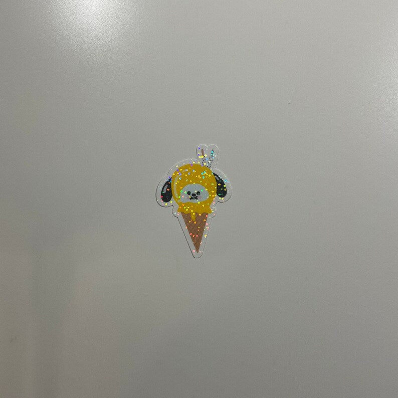 Ice Cream BT21 Holographic Sticker