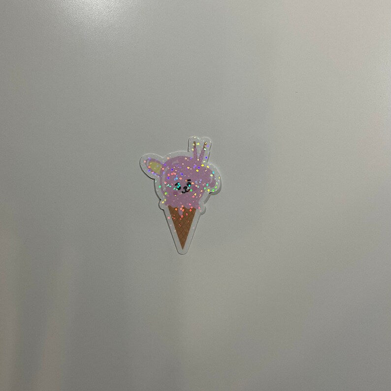 Ice Cream BT21 Holographic Sticker