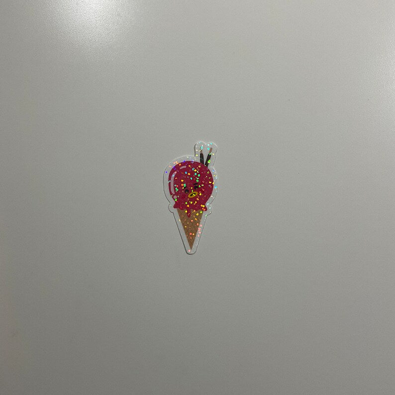 Ice Cream BT21 Holographic Sticker