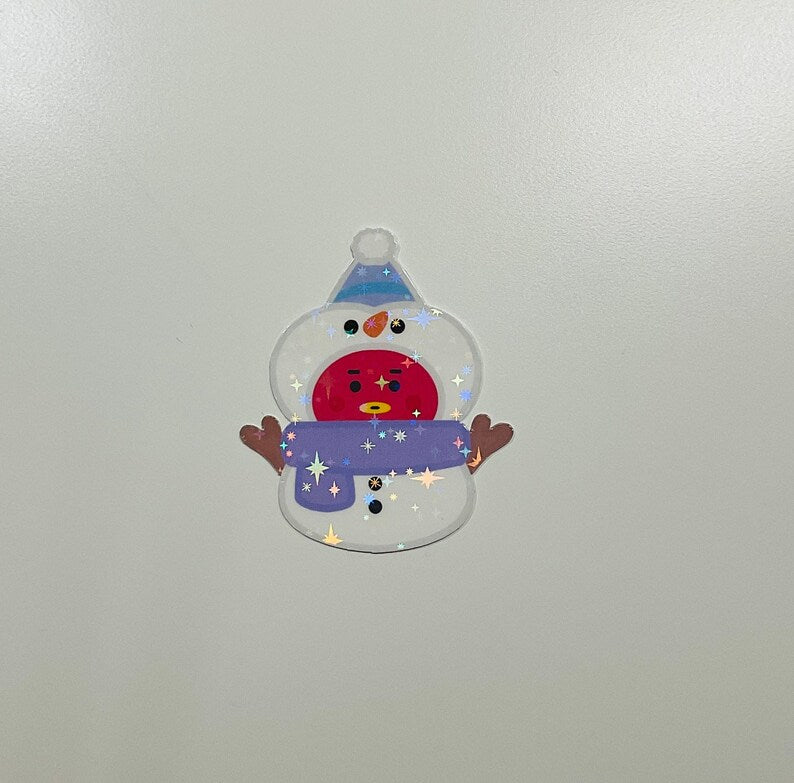 Snowman BT21 Holographic Sticker
