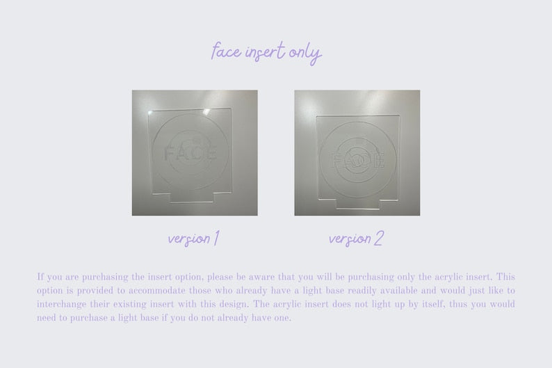 BTS Jimin FACE Album Logo LED Night Light