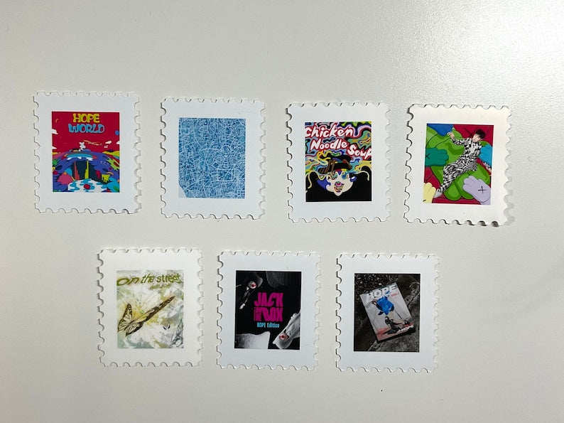 BTS Solo Discography Inspired Stamps