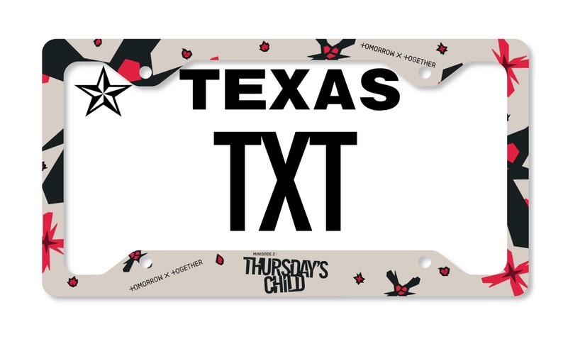 Tomorrow x Together minisode 2: Thursday's Child Inspired License Plate Frame