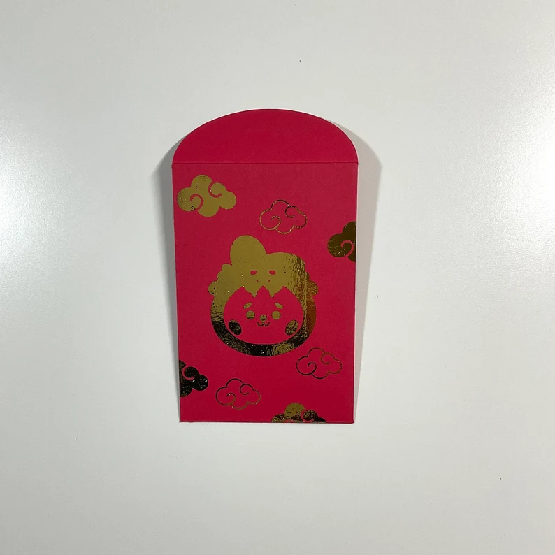 BT21 Year of the Dragon Gold-Foiled Red Envelope