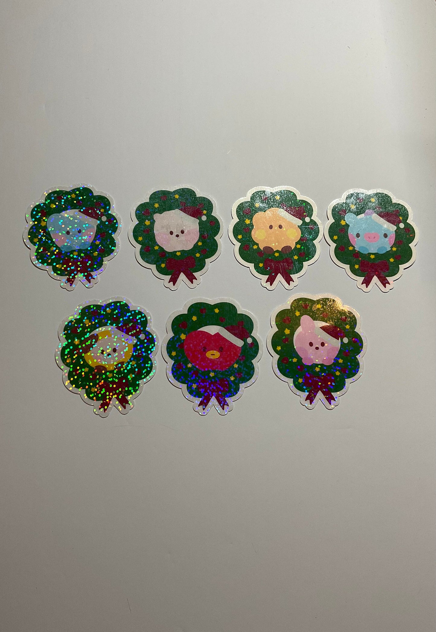 BT21 Minini Christmas Themed Holographic Sticker