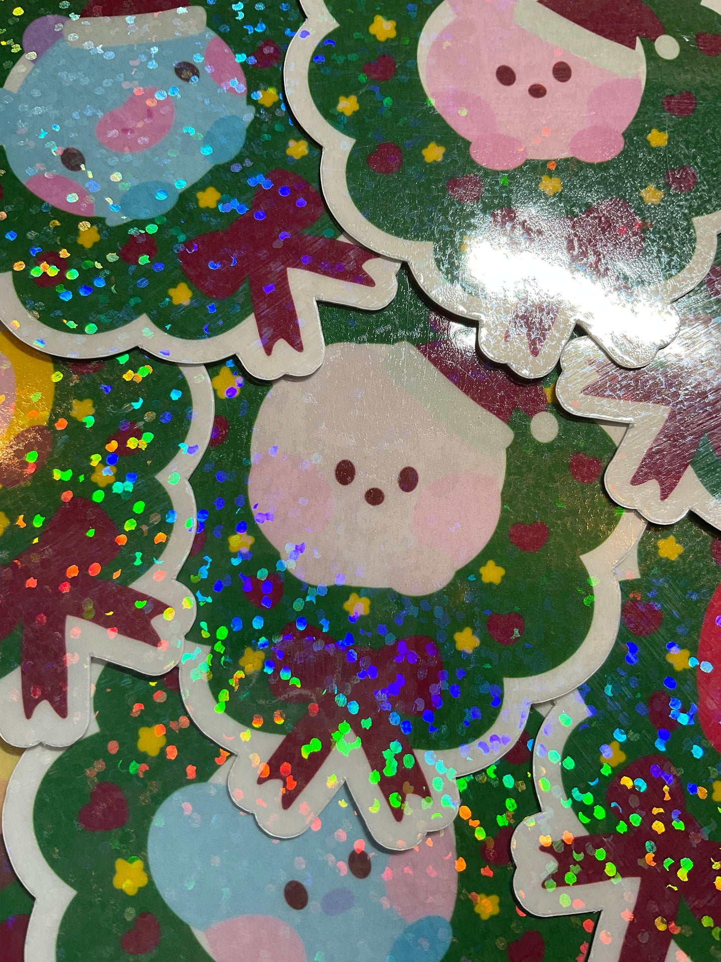 BT21 Minini Christmas Themed Holographic Sticker