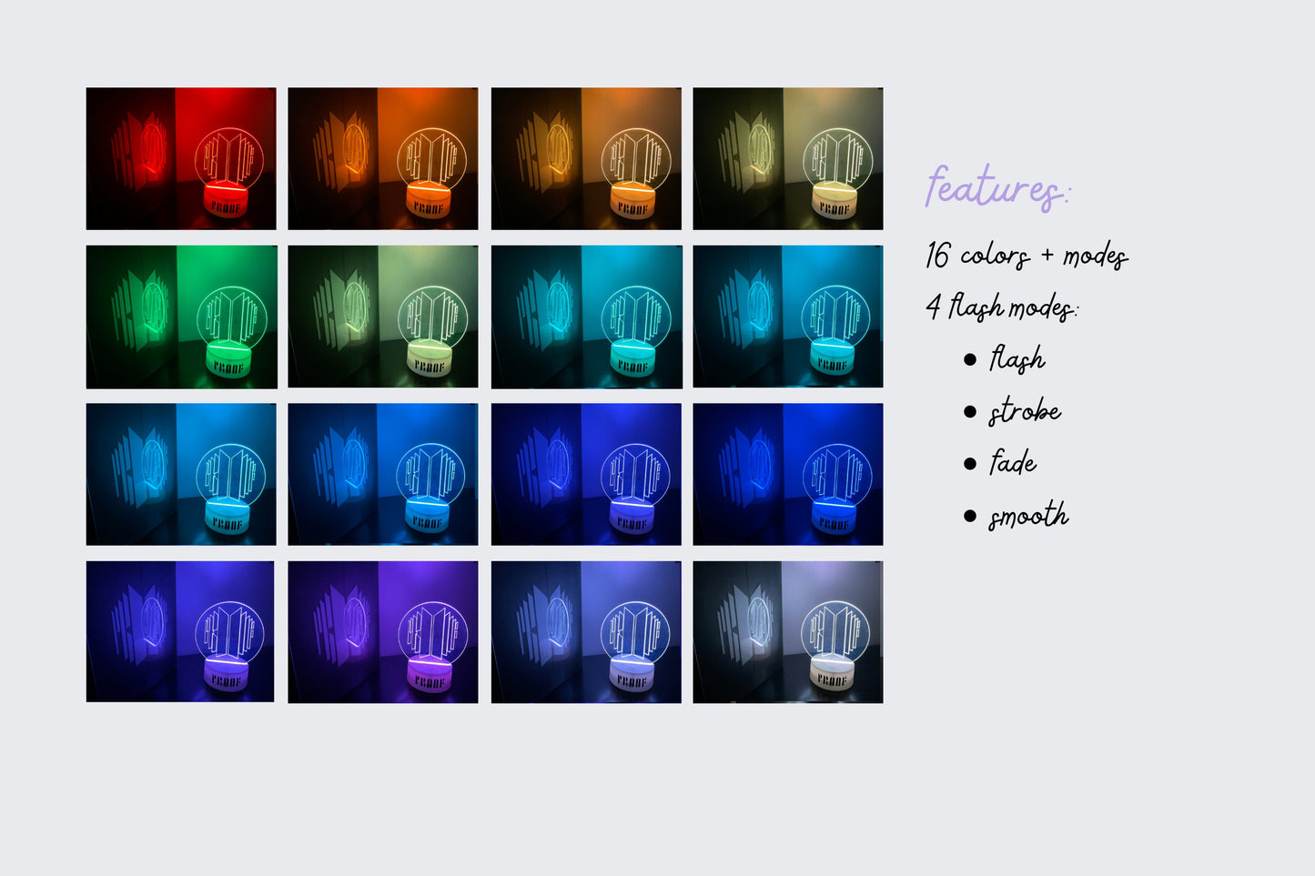 BTS Proof Anthology Album LED Night Light
