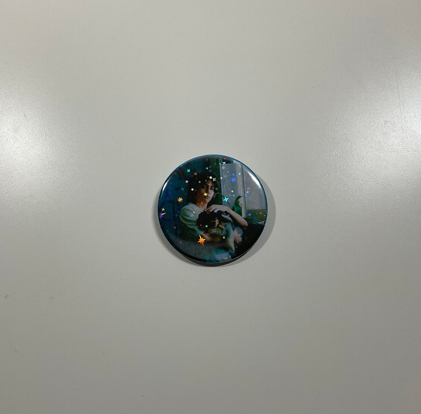 BTS V 'Layover' Concept Photos 2.25" (58 mm) Holographic Pinback Button