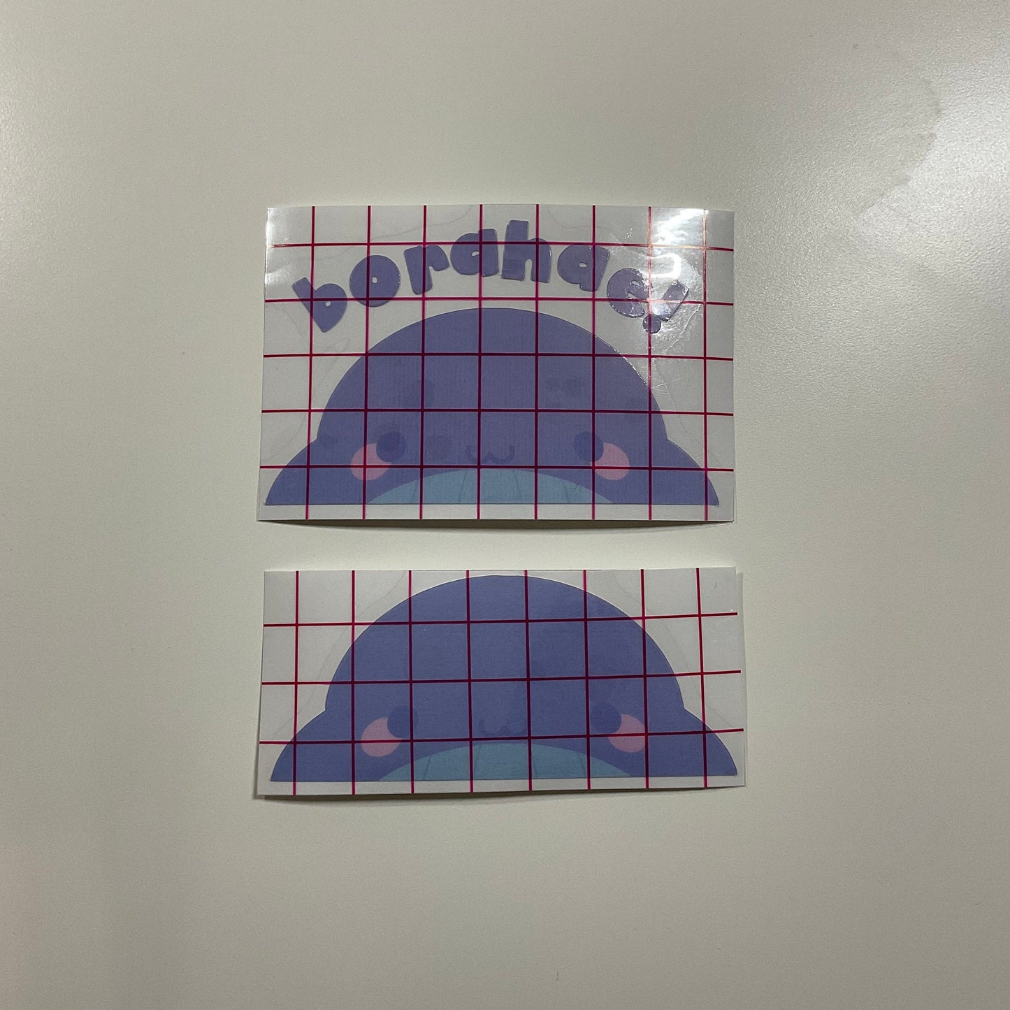 BTS Purple Whale Peeker Sticker