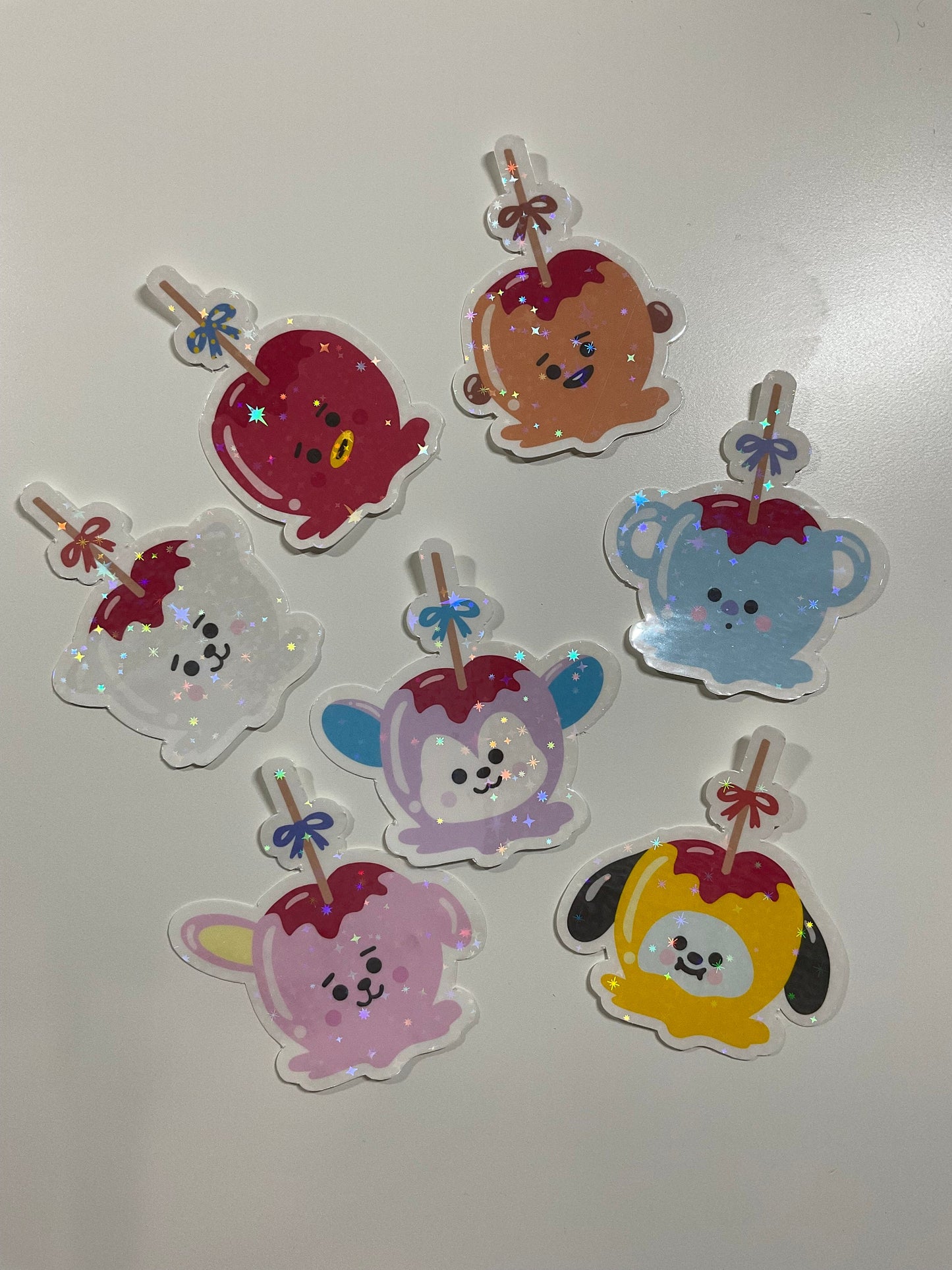 Candy Apple BT21 Holographic Sticker