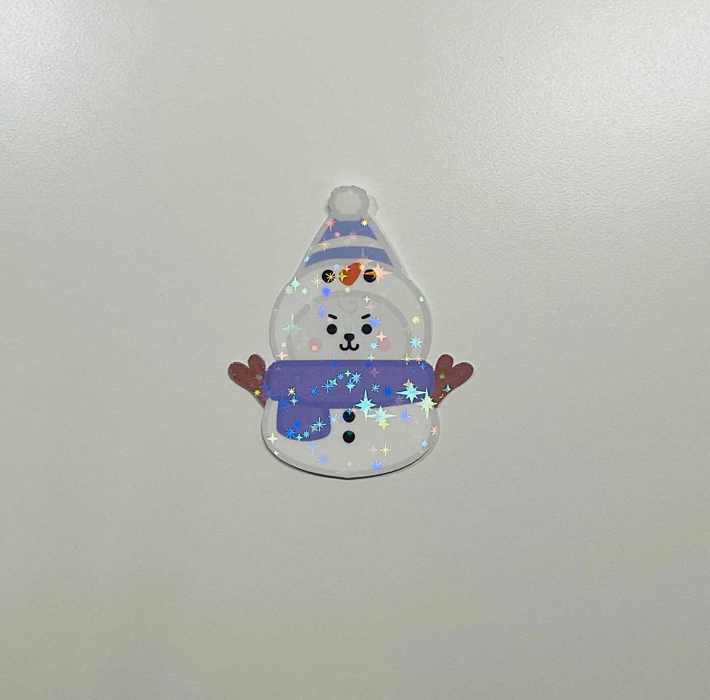 Snowman BT21 Holographic Sticker