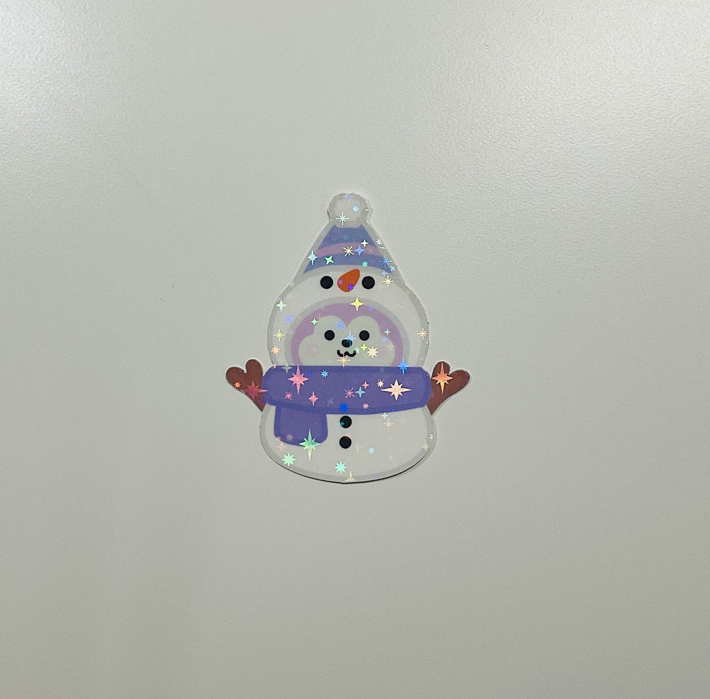 Snowman BT21 Holographic Sticker