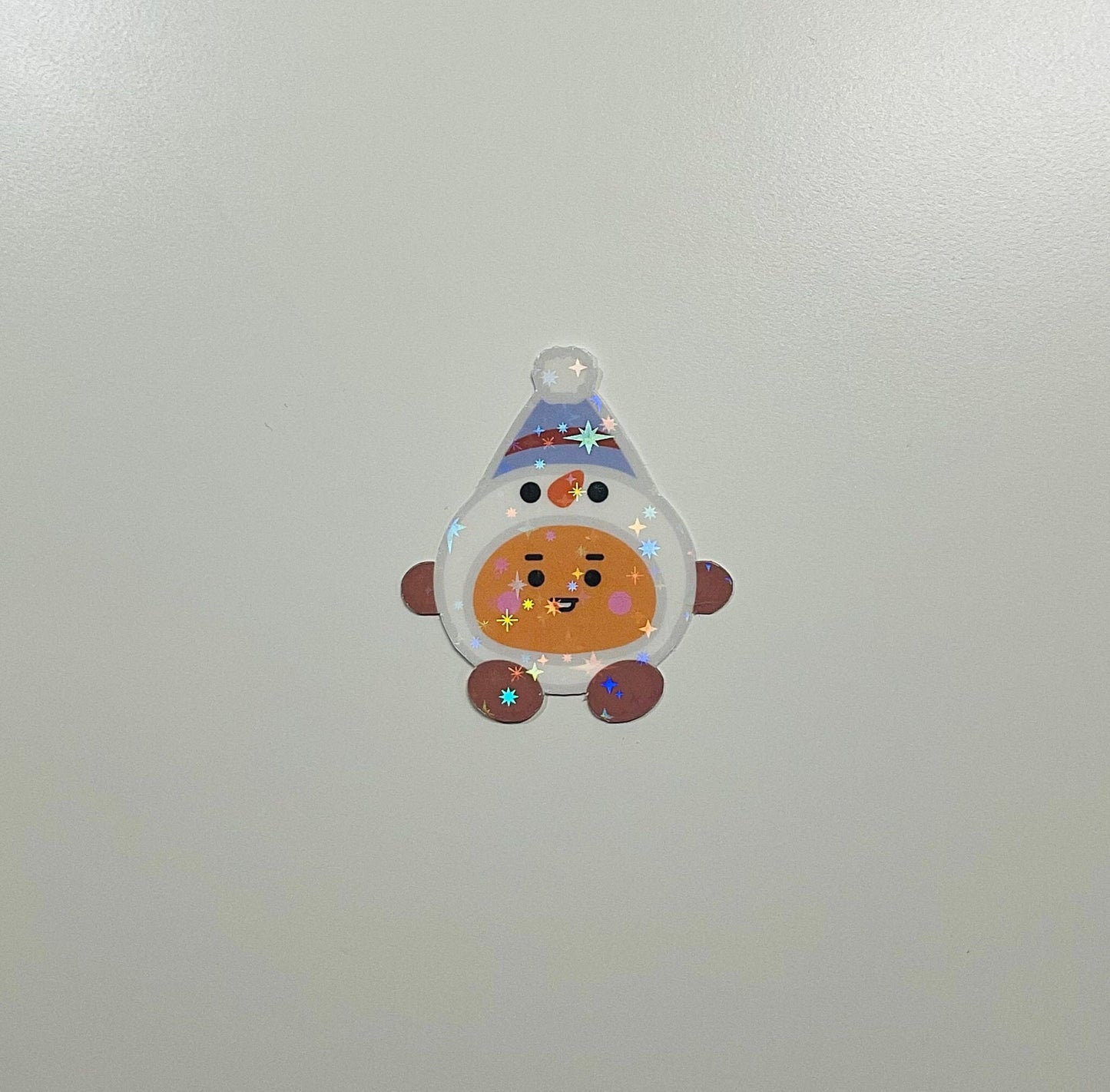 Snowman BT21 Holographic Sticker