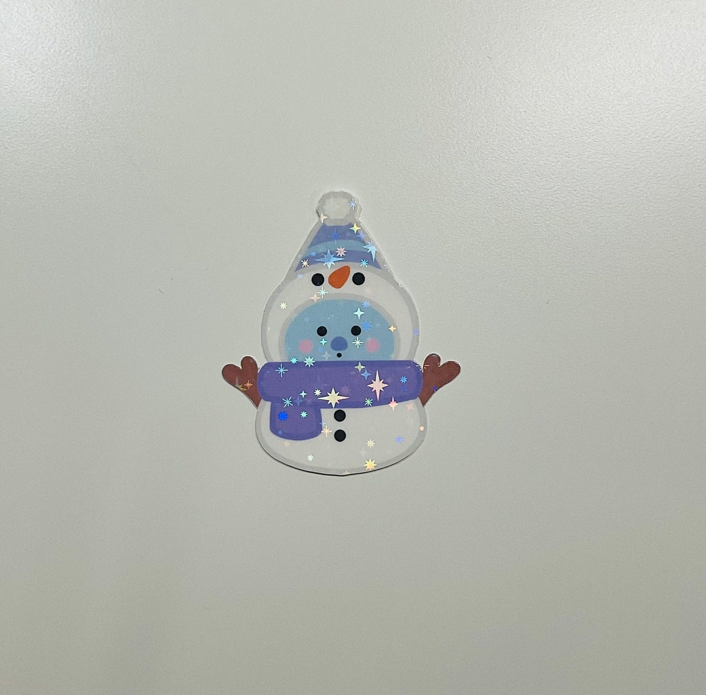 Snowman BT21 Holographic Sticker