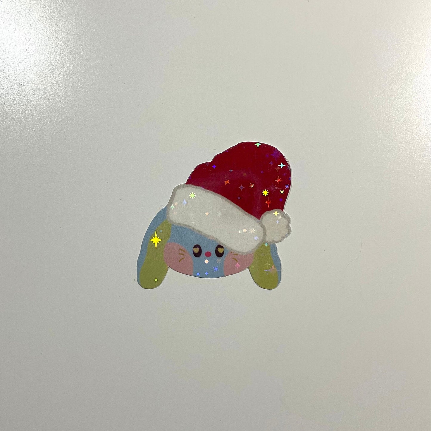 Santa Hat NewJeans Bunini Holographic Sticker