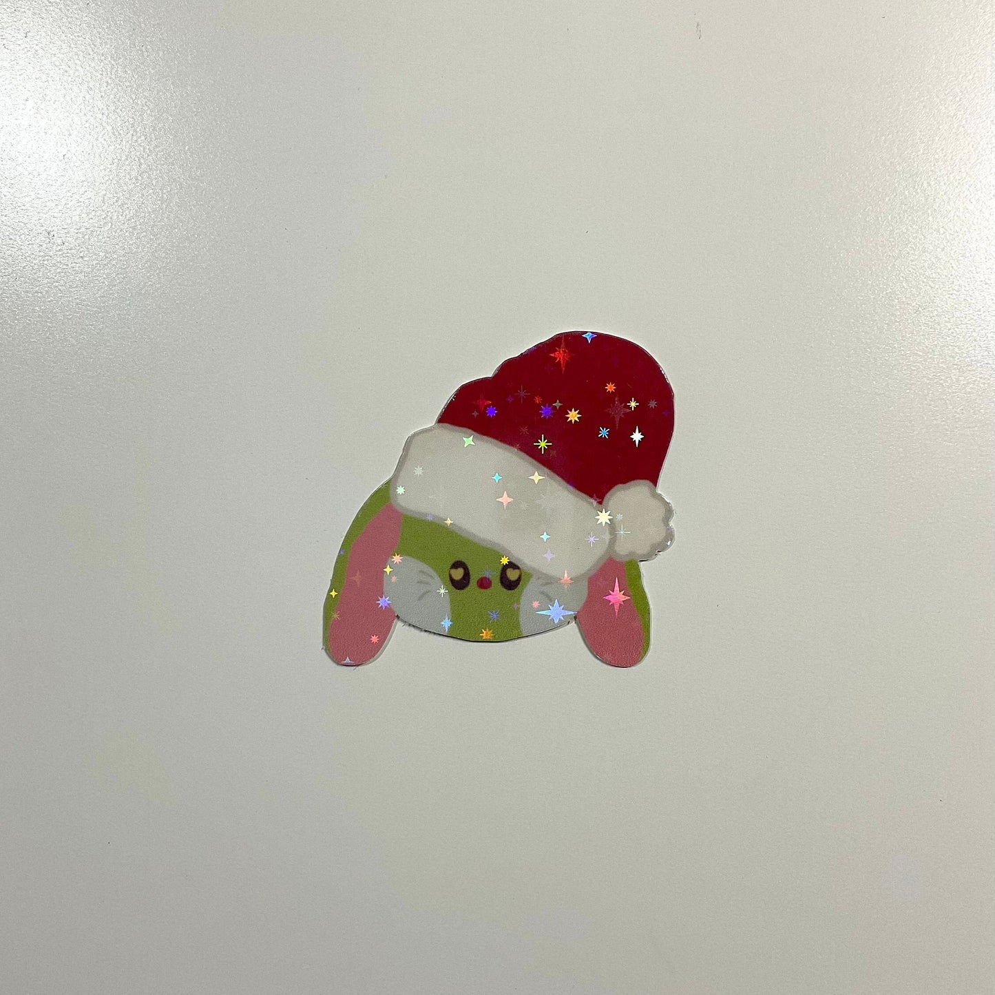 Santa Hat NewJeans Bunini Holographic Sticker