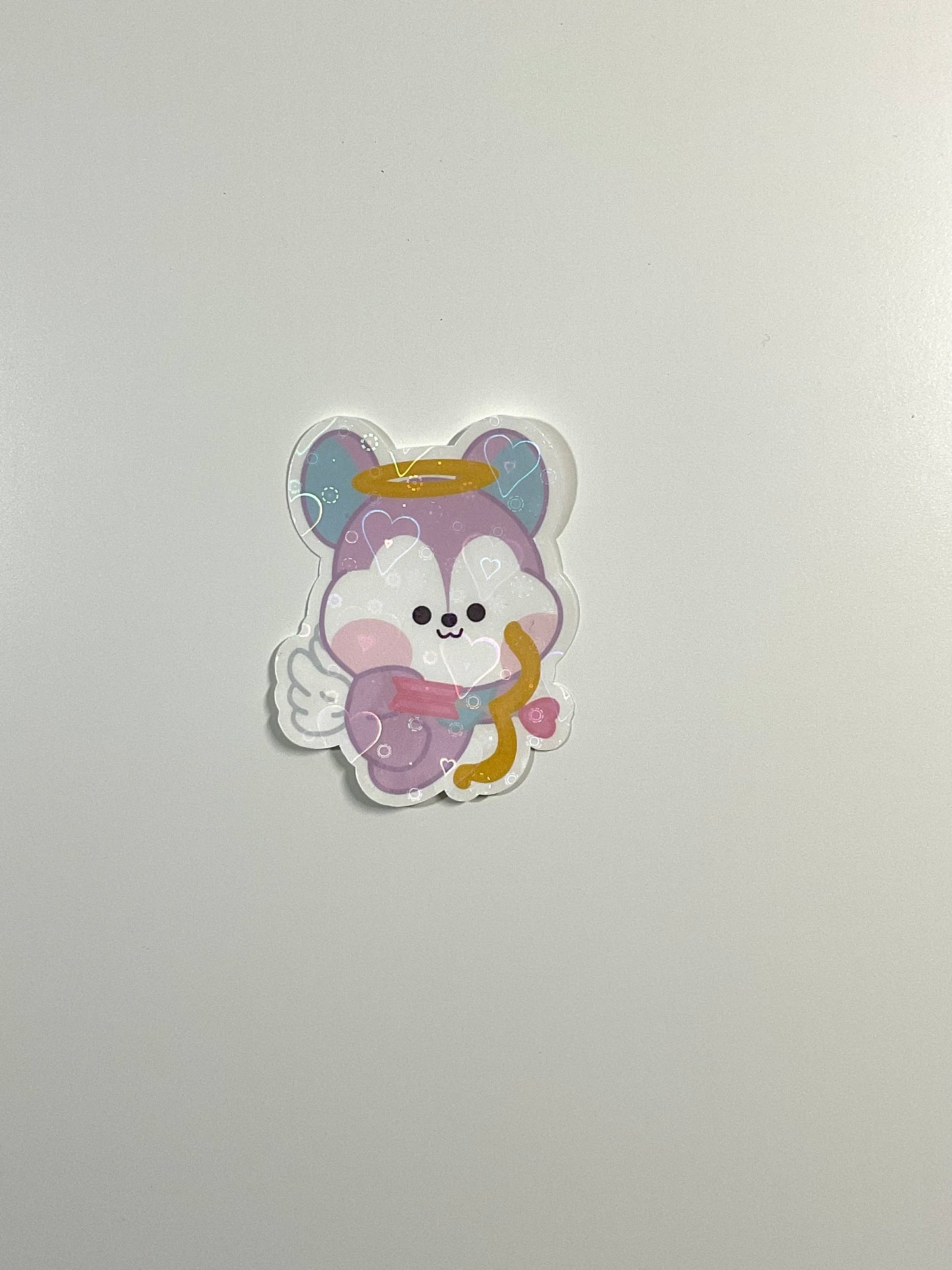 Cupid BT21 Valentine's Day Holographic Sticker