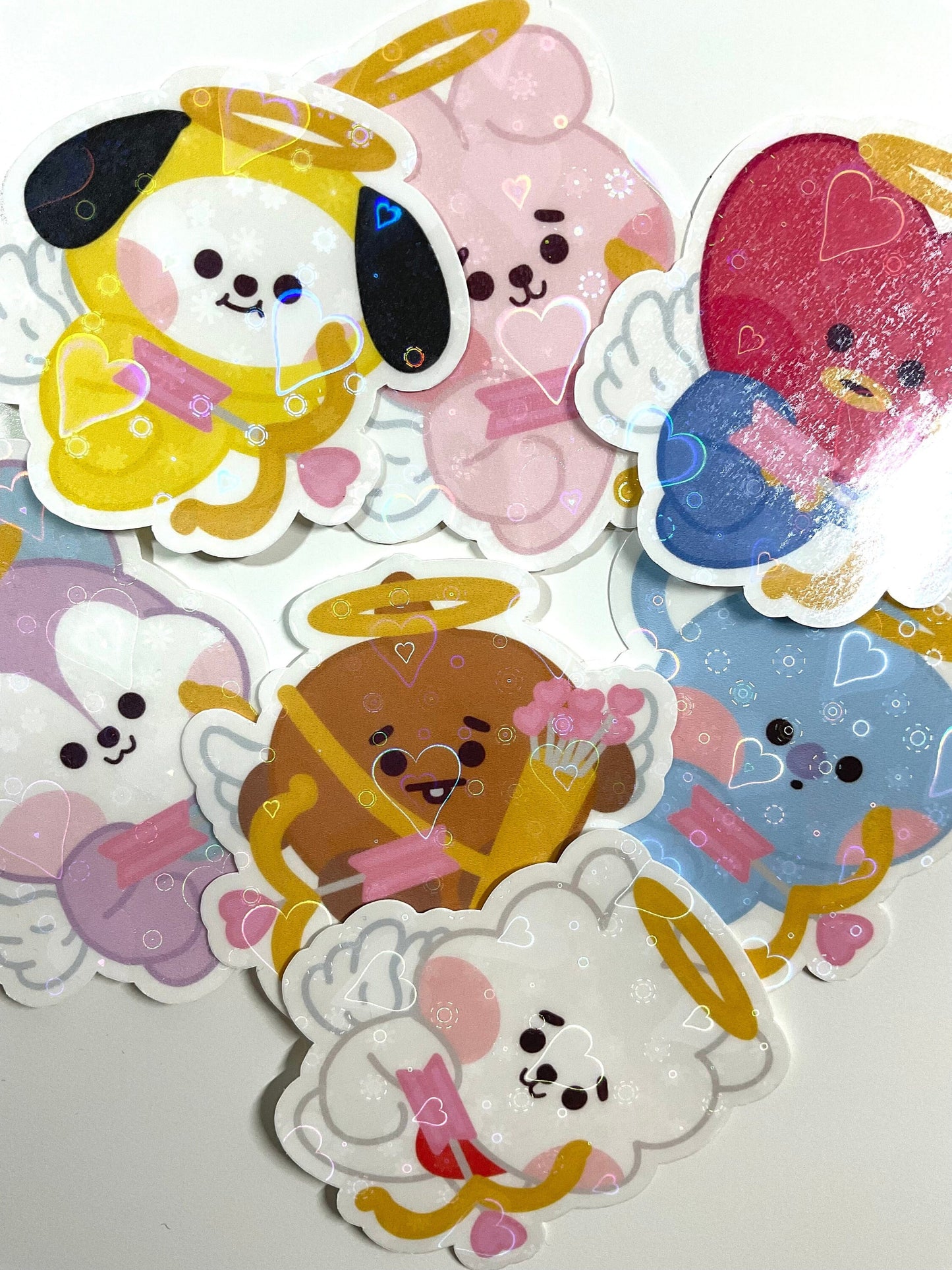 Cupid BT21 Valentine's Day Holographic Sticker