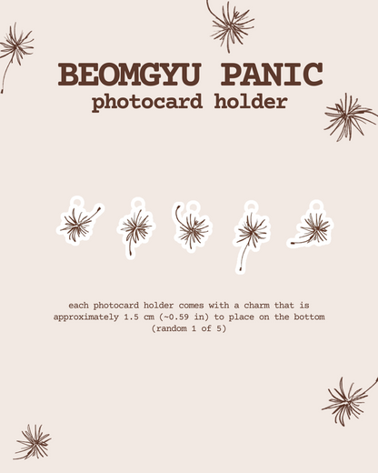 Tomorrow x Together Beomgyu Panic Inspired Photocard Holder