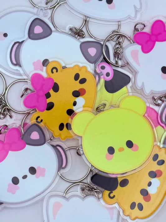 Fim's Club Double-Sided Acrylic Keychain