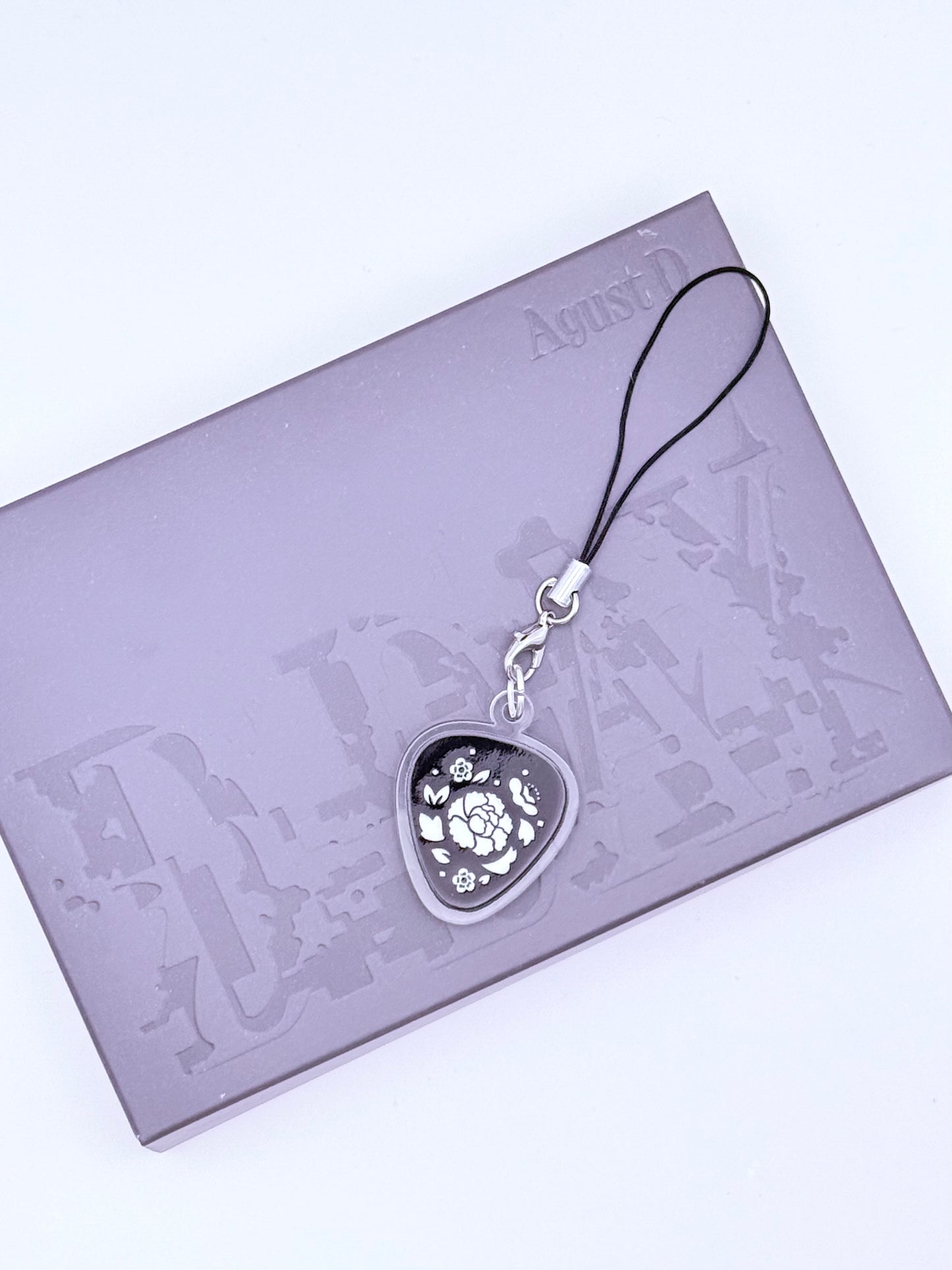 BTS SUGA/AGUST D Lotus Flower Double-Sided Phone Charm