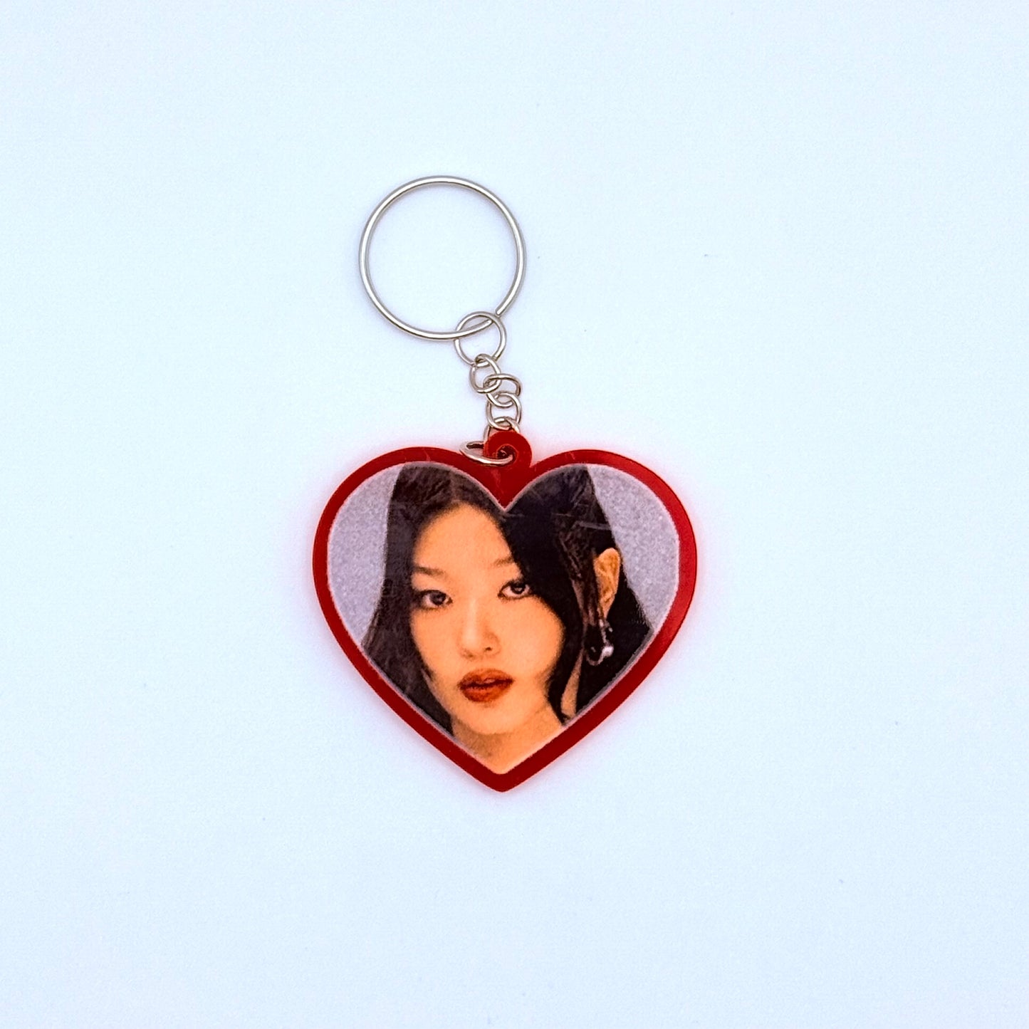 KATSEYE Gabriela Heart-Shaped Acrylic Keychain