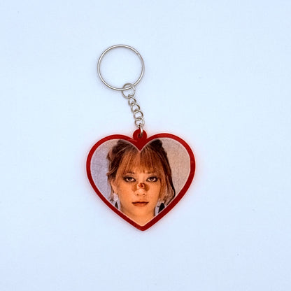 KATSEYE Gabriela Heart-Shaped Acrylic Keychain