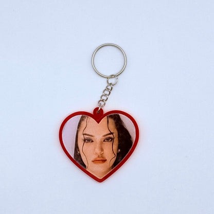 KATSEYE Gabriela Heart-Shaped Acrylic Keychain