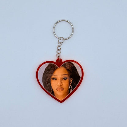 KATSEYE Gabriela Heart-Shaped Acrylic Keychain