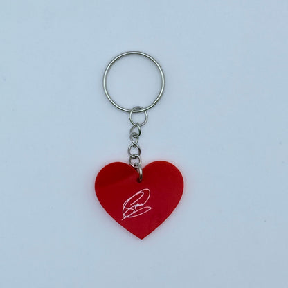 KATSEYE Member Heart-Shaped Acrylic Keychain