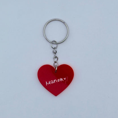 KATSEYE Member Heart-Shaped Acrylic Keychain