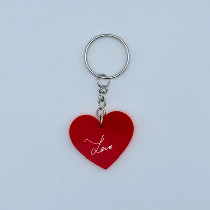 KATSEYE Member Heart-Shaped Acrylic Keychain