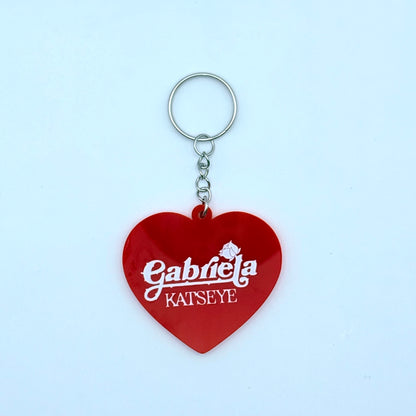 KATSEYE Gabriela Heart-Shaped Acrylic Keychain