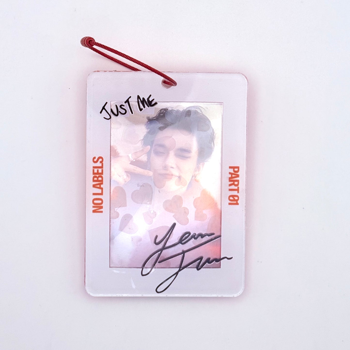 Tomorrow x Together Yeonjun No Labels Part 01 Acrylic Photocard Holder