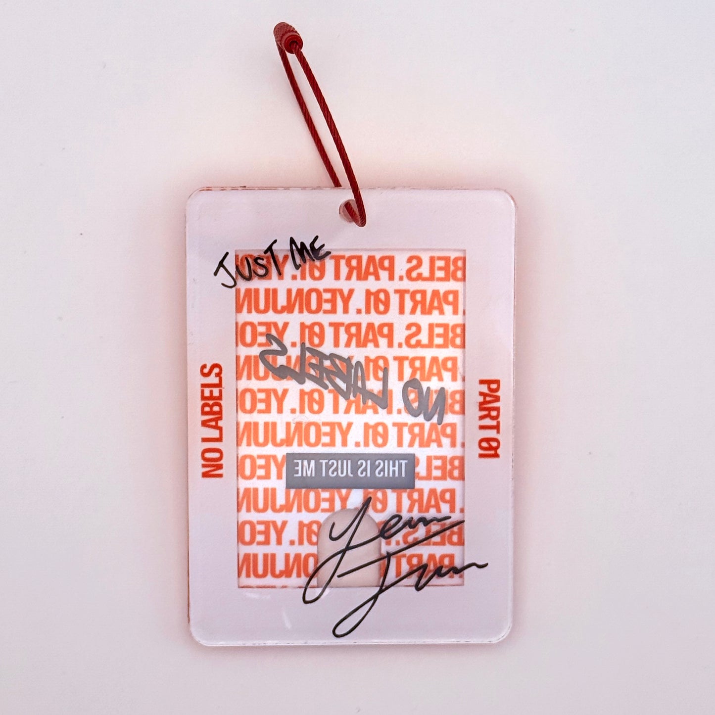 Tomorrow x Together Yeonjun No Labels Part 01 Acrylic Photocard Holder