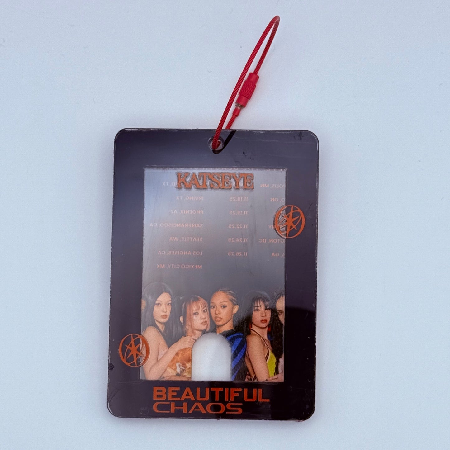 KATSEYE Beautiful Chaos Tour Acrylic Photocard Holder