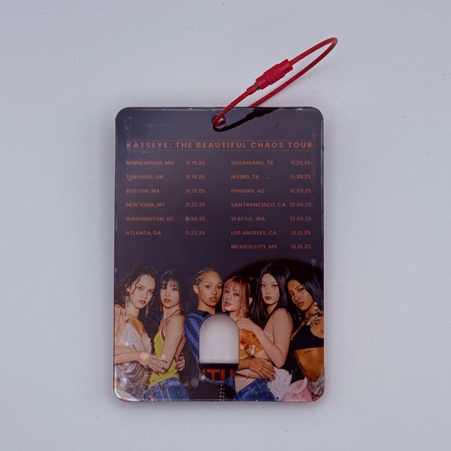 KATSEYE Beautiful Chaos Tour Acrylic Photocard Holder