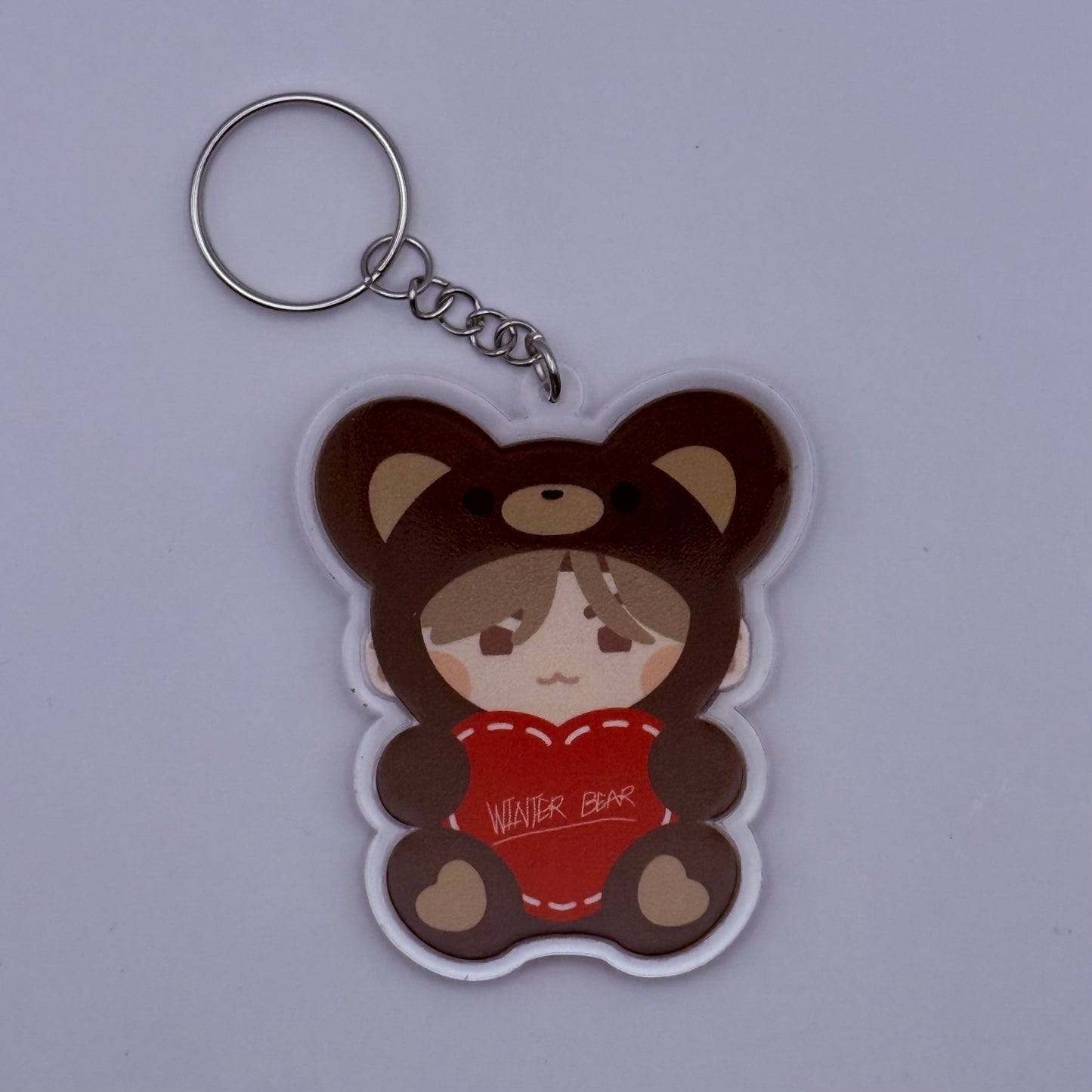 BTS V Winter Bear Double-Sided Acrylic Keychain
