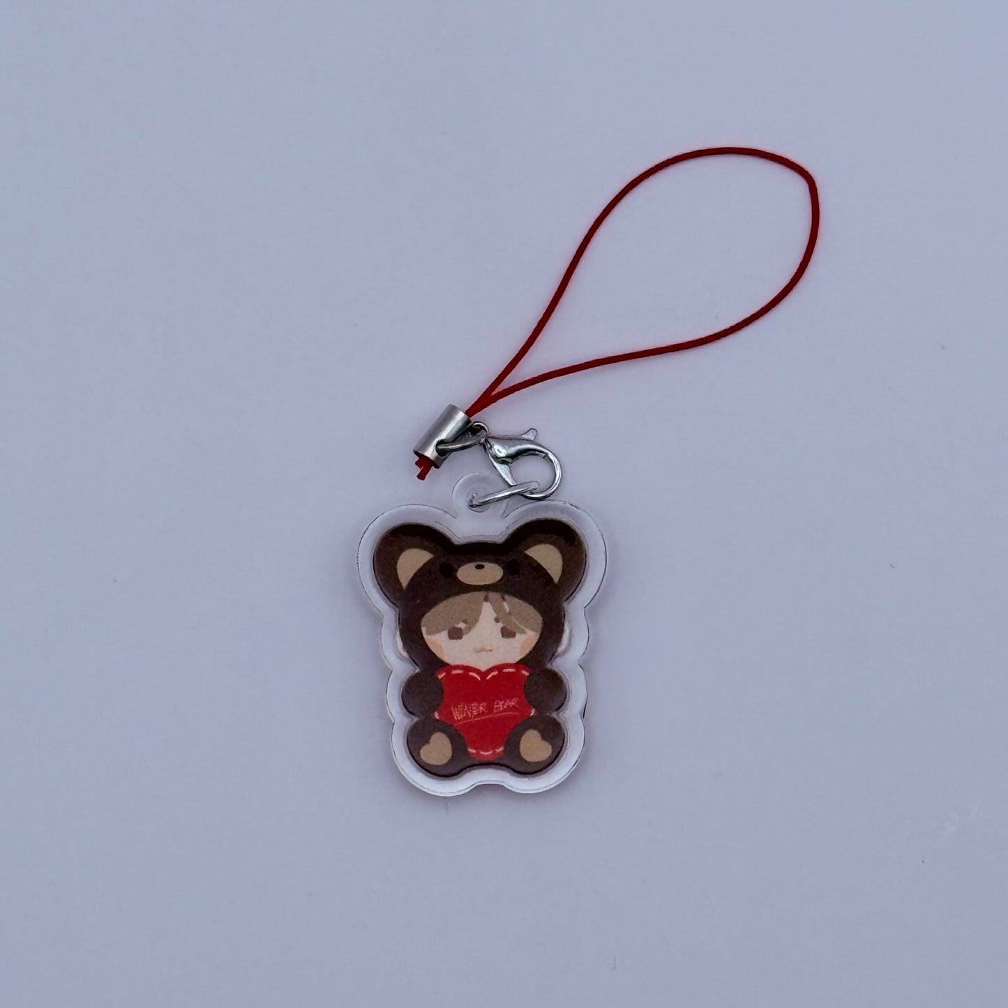 BTS V Winter Bear Double-Sided Phone Charm