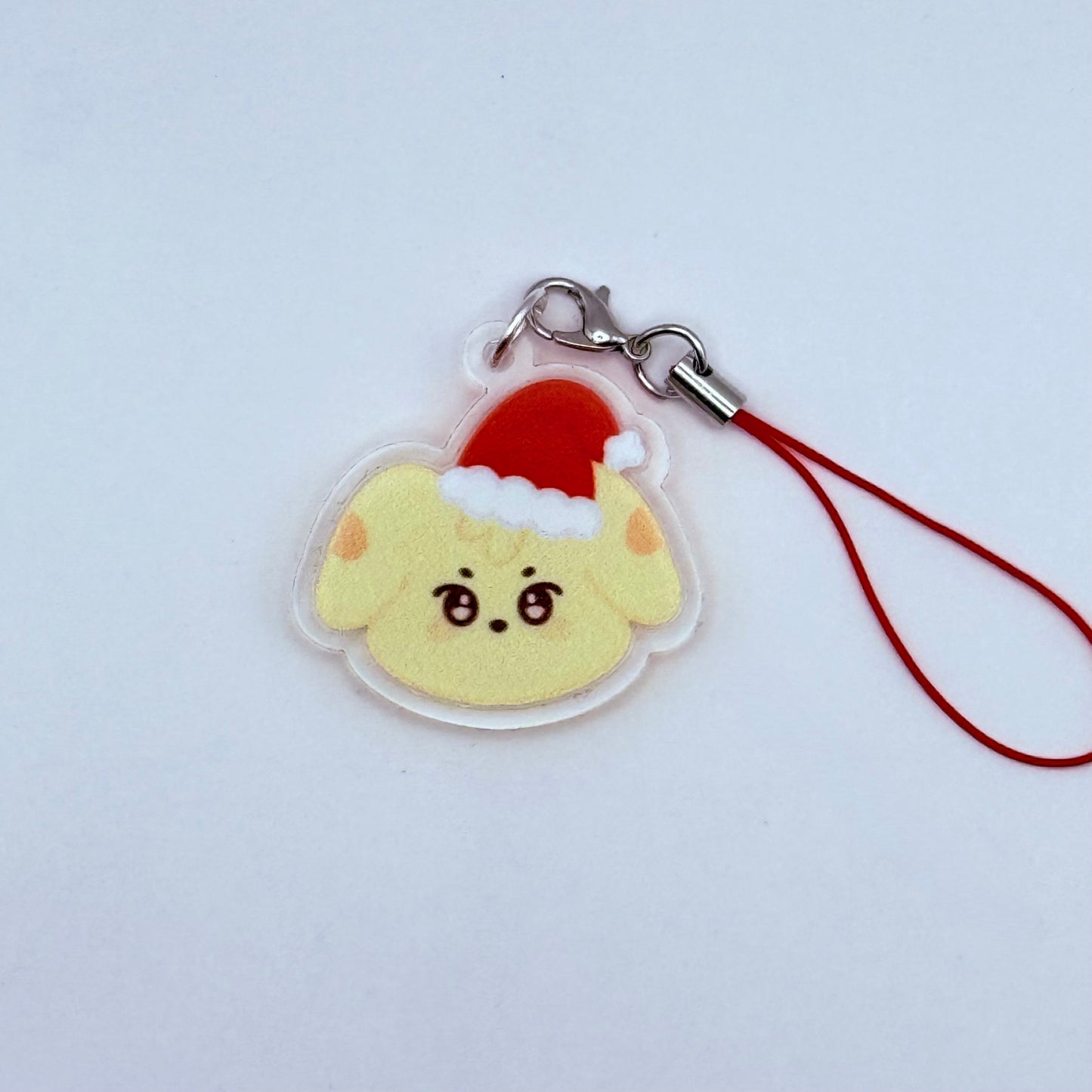 ANITEEZ Santa Hat Double-Sided Phone Charm
