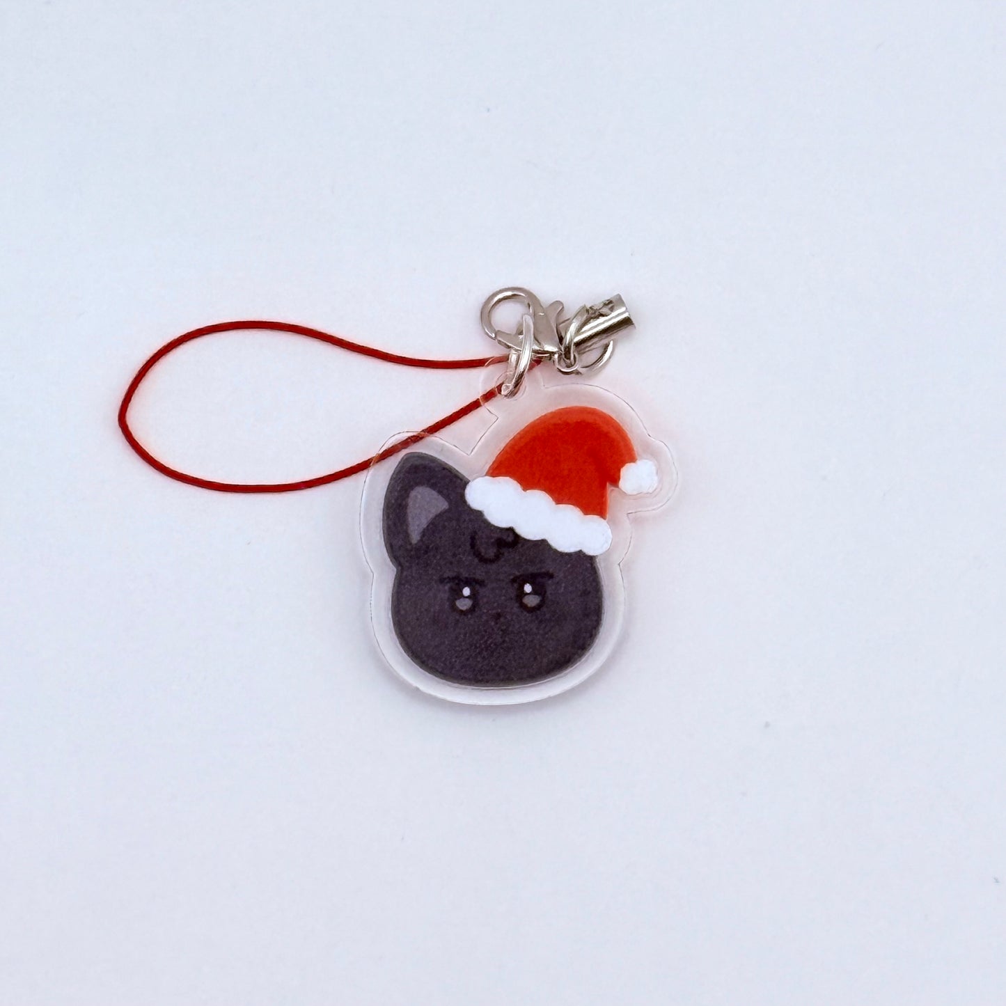 ANITEEZ Santa Hat Double-Sided Phone Charm