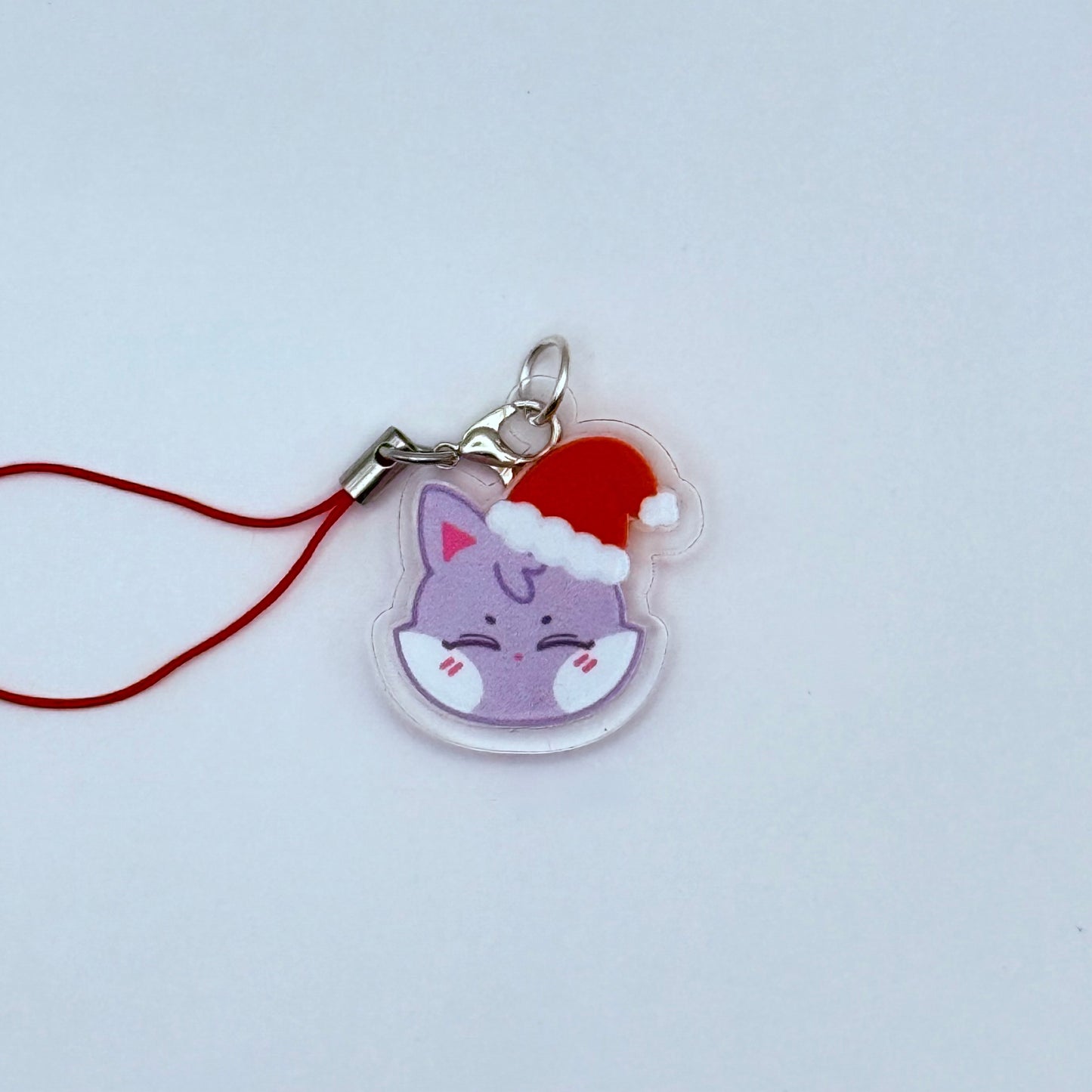 ANITEEZ Santa Hat Double-Sided Phone Charm