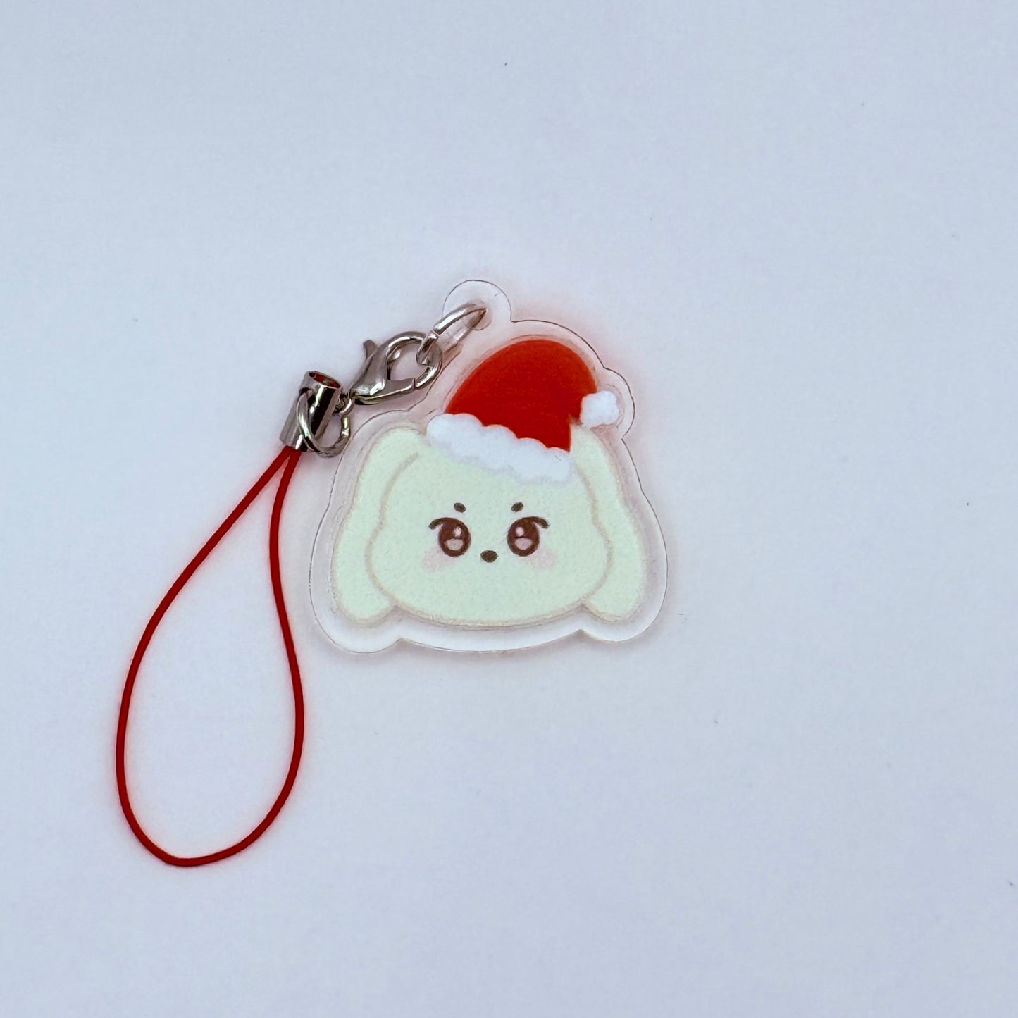 ANITEEZ Santa Hat Double-Sided Phone Charm