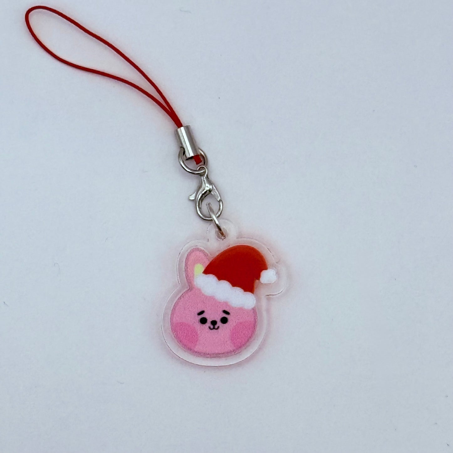 BT21 Santa Hat Double-Sided Phone Charm
